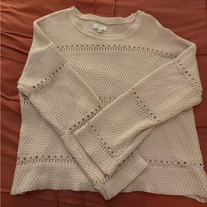 Lucky Brand Cream Knit Sweater